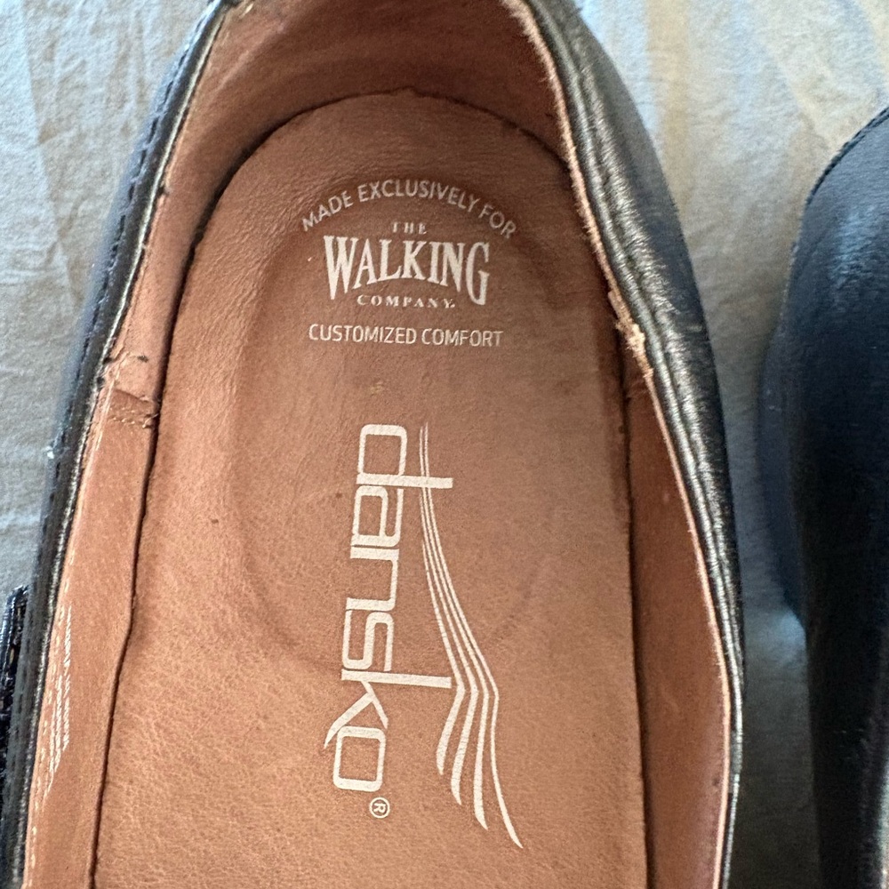 Dansko Black Leather Mary Jane Clog - Picture 3 of 16